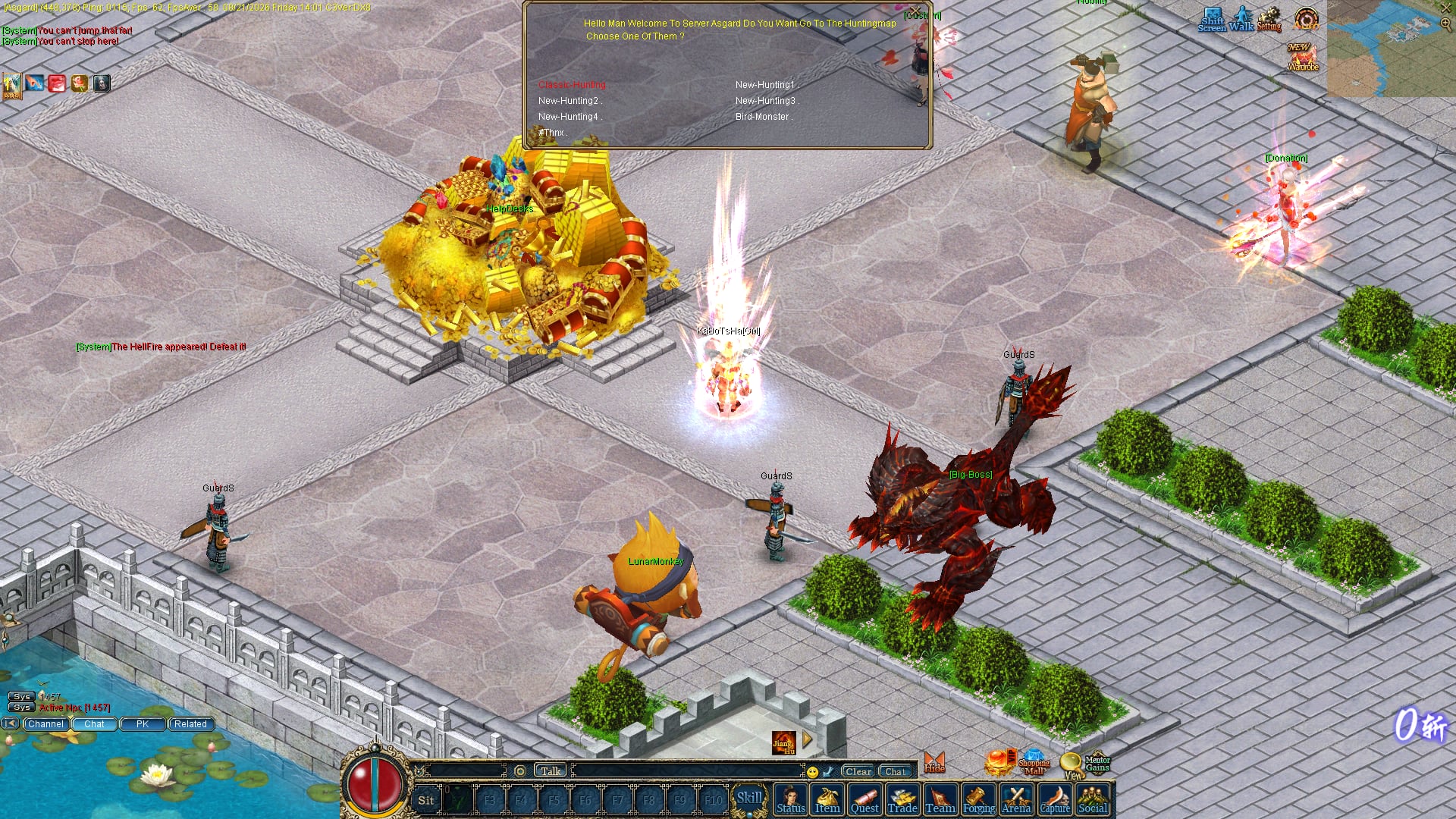 Asgard boss and event gameplay